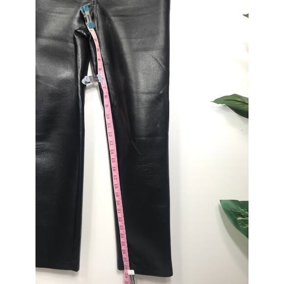 Wilfred Aritzia Melina Black Pants Straight Leg Smooth Sleek - Picture 11 of 12